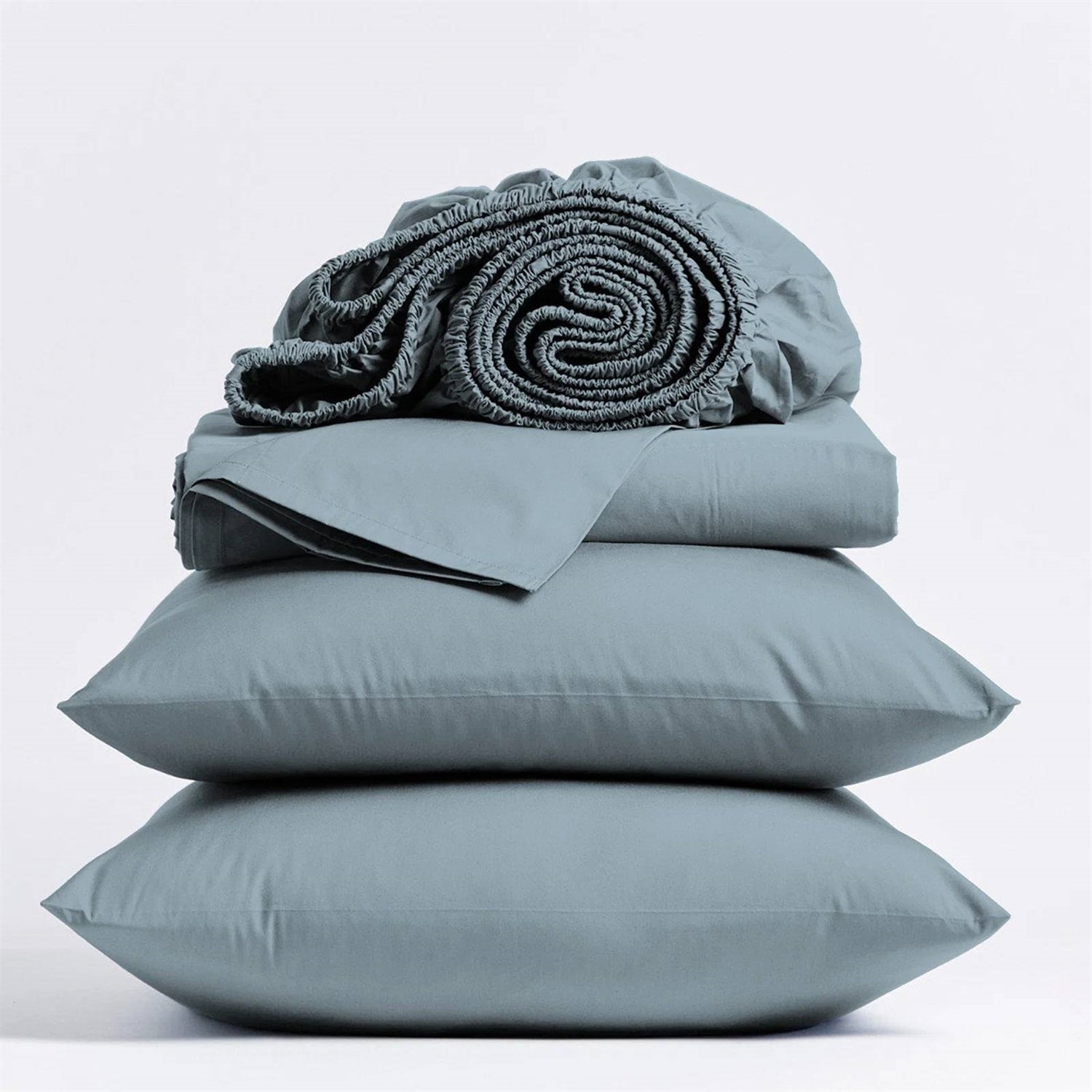 King size Aqua Blue 100-Percent Certified Organic Cotton Sheet Set - OVERLANDERS Outfitter