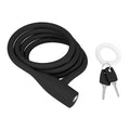 Black Knog Party Coil cable lock with two keys, designed for bike security by ZEITBIKE.
