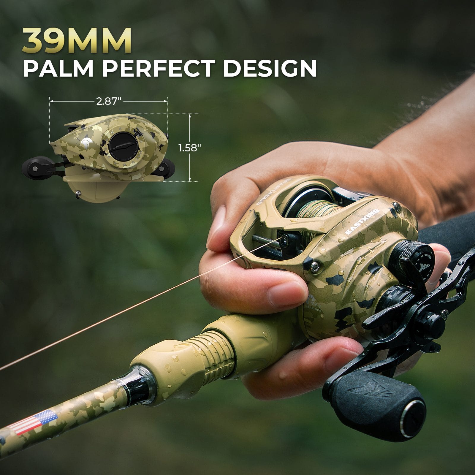 KastKing Spartacus Defender Twin-Tip Baitcaster Rod and Reel Combo - OVERLANDERS Outfitter