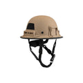 Tan Kevy™ Hard Hat safety helmet by Hard Head Veterans shown from front right angle.