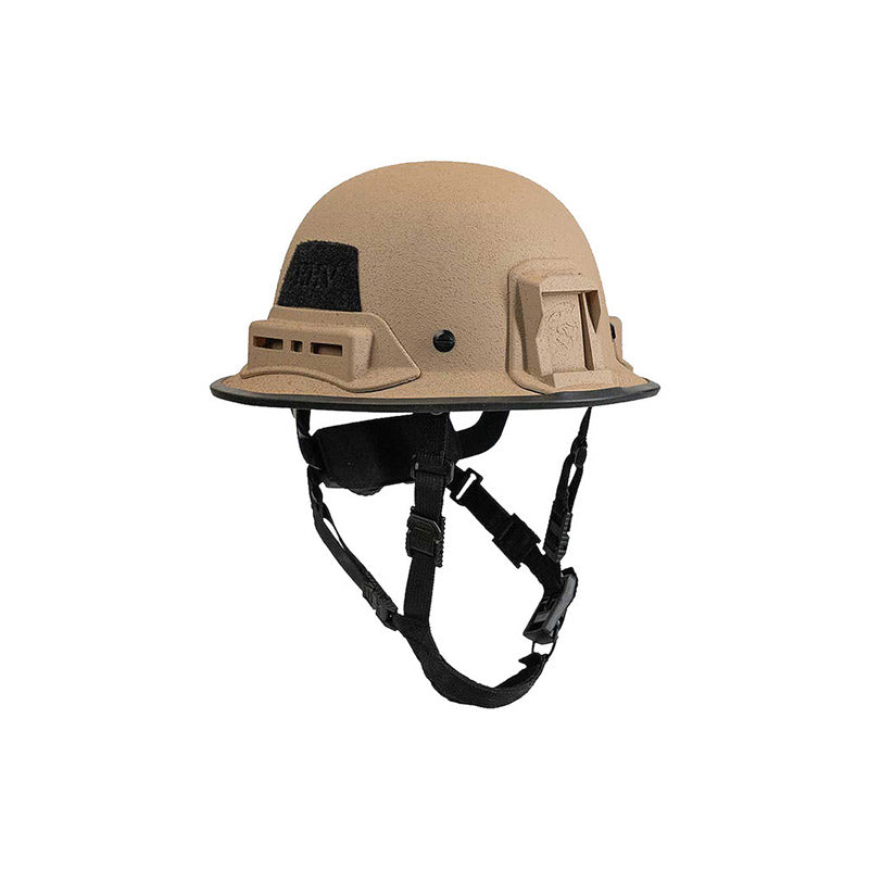 Tan Kevy™ Hard Hat safety helmet by Hard Head Veterans shown from front right angle.