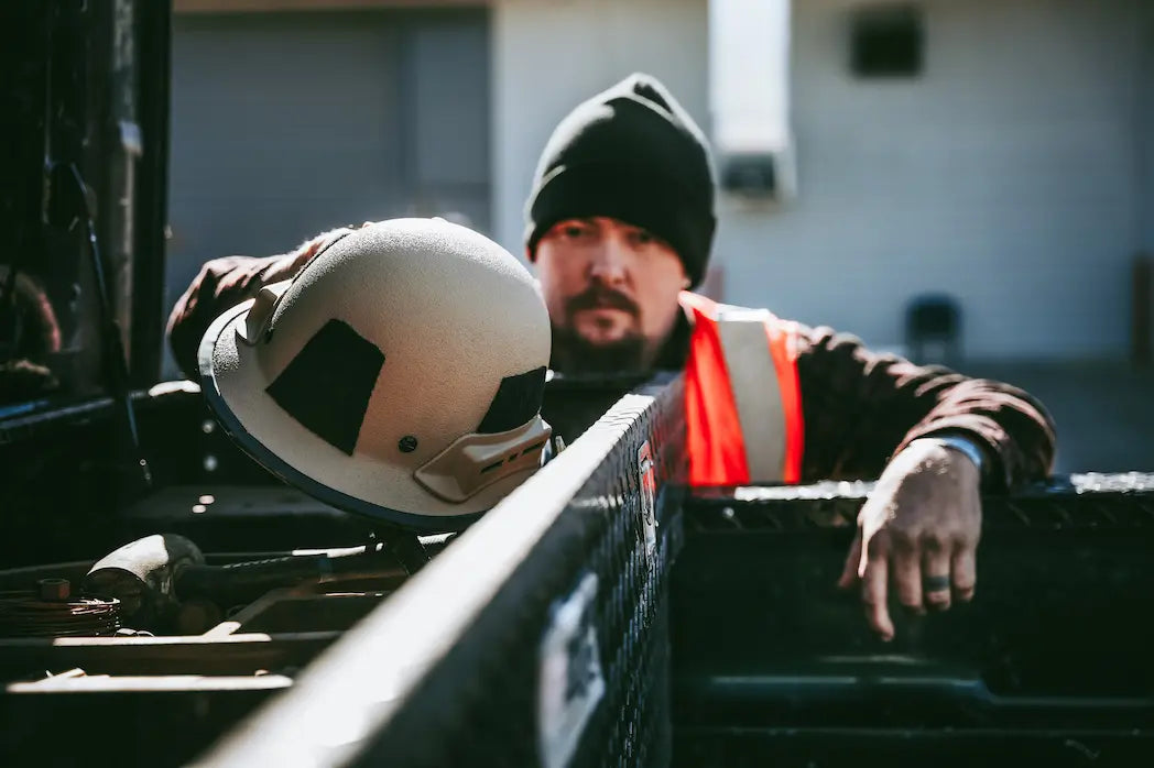 Kevy™ Hard Hat safety helmet by Hard Head Veterans, featuring a durable design for workplace protection and safety.