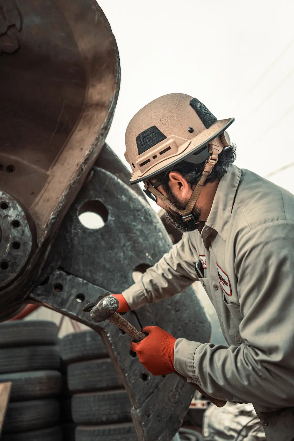 Kevy™ Hard Hat safety helmet by Hard Head Veterans, featuring durable construction and adjustable strap for workplace protection.