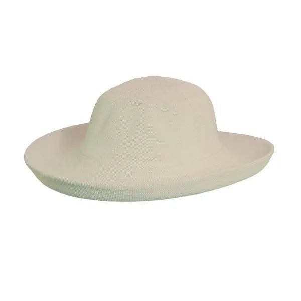 Women’s Scala Kissimmee sun hat by HatCountry, natural straw headwear with wide brim for sun protection and style.