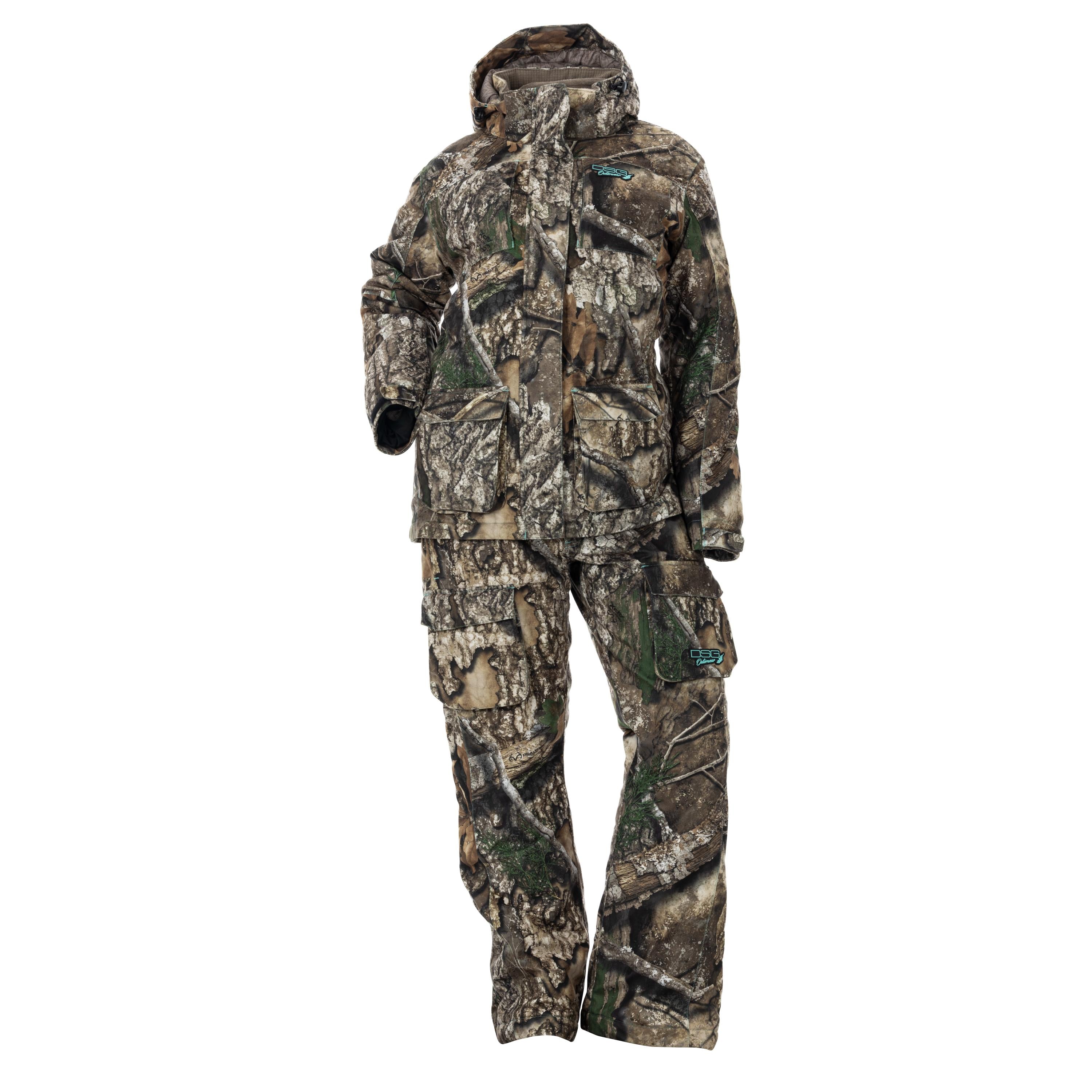 DSG OUTERWEAR Kylie 5.0 Bib and Pant set, front view showing durable waterproof material and adjustable straps.
