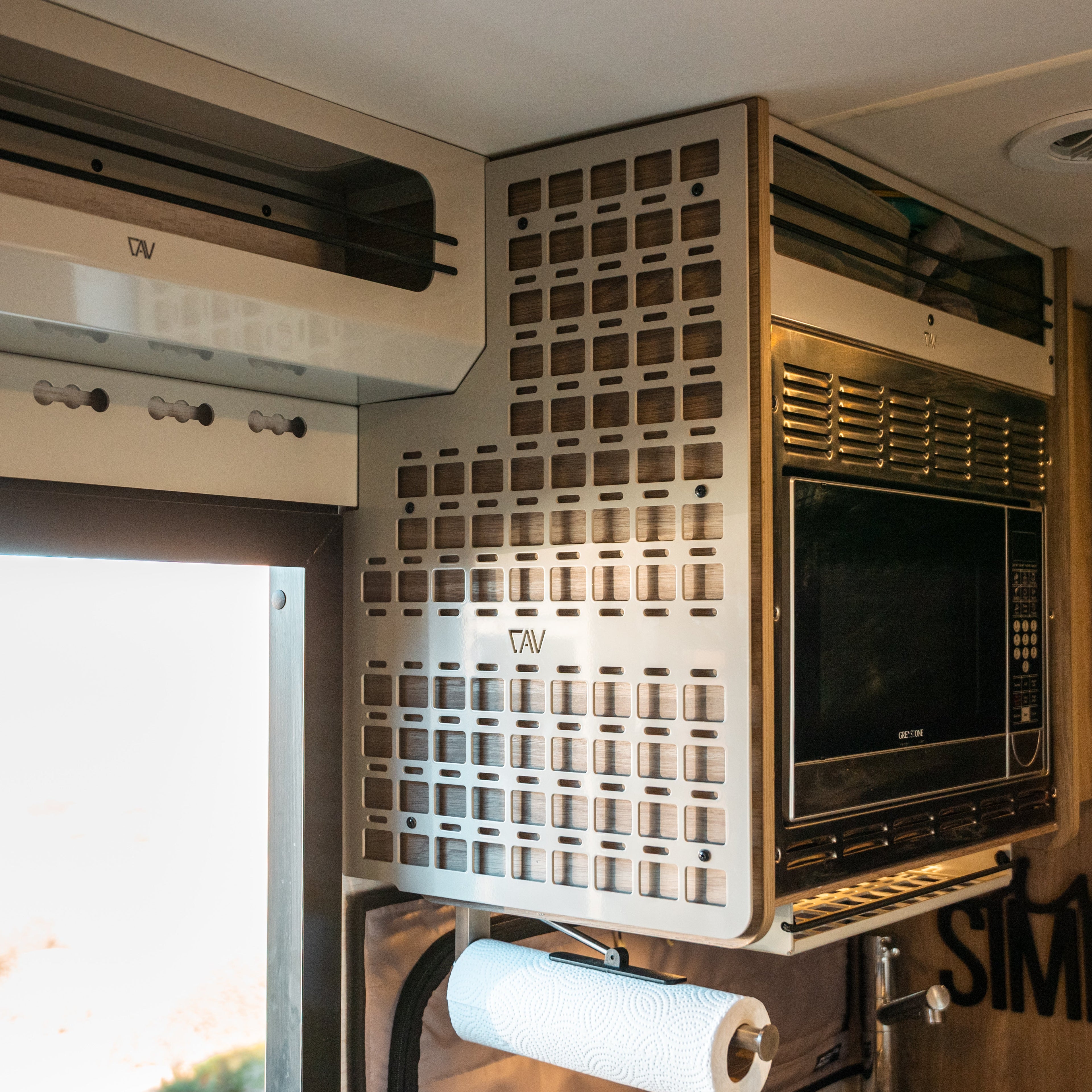Ekko MOLLE Panel for right side by Canyon Adventure Vans, made in Utah, featuring durable modular attachment system.