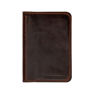 Backcountry Sportsman Heritage Leather Field Journal with brown leather cover and blank paper pages.