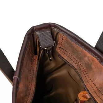 Backcountry Sportsman Heritage Leather Lakewalk Tote, stylish brown leather tote bag with sturdy handles and spacious interior.