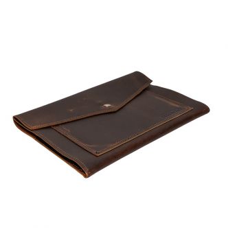 Backcountry Sportsman Heritage Leather Business Portfolio with sleek design and multiple compartments for organized professional storage.