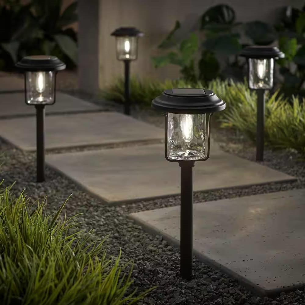4 Pack - Solar LED Light Set - Outdoor Path Lighting in Black - OVERLANDERS Outfitter