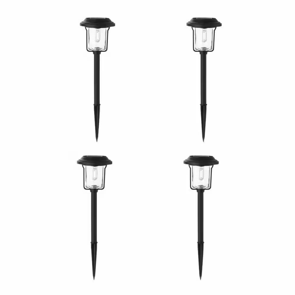 4 Pack - Solar LED Light Set - Outdoor Path Lighting in Black - OVERLANDERS Outfitter