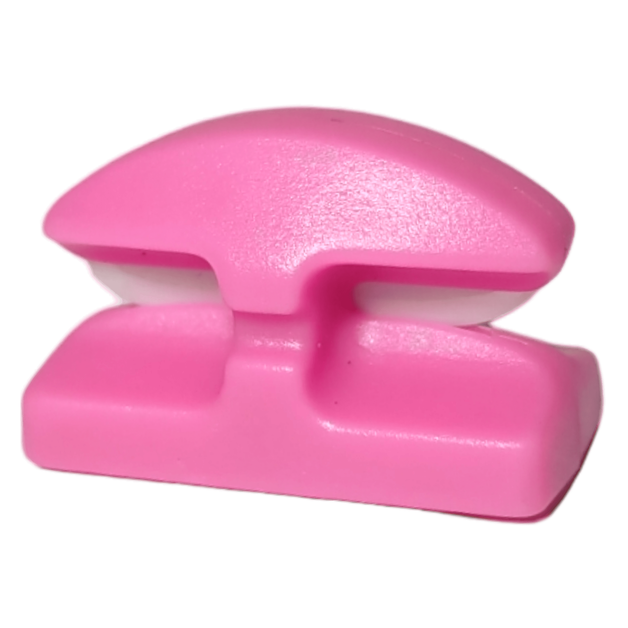 Line Cutterz ceramic blade peel & stick flat mount in pink, designed for precise cutting and easy attachment.