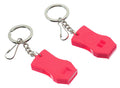 2-Piece Plastic Raptor Whistle with Key Chain & Zipper Ring - OVERLANDERS Outfitter