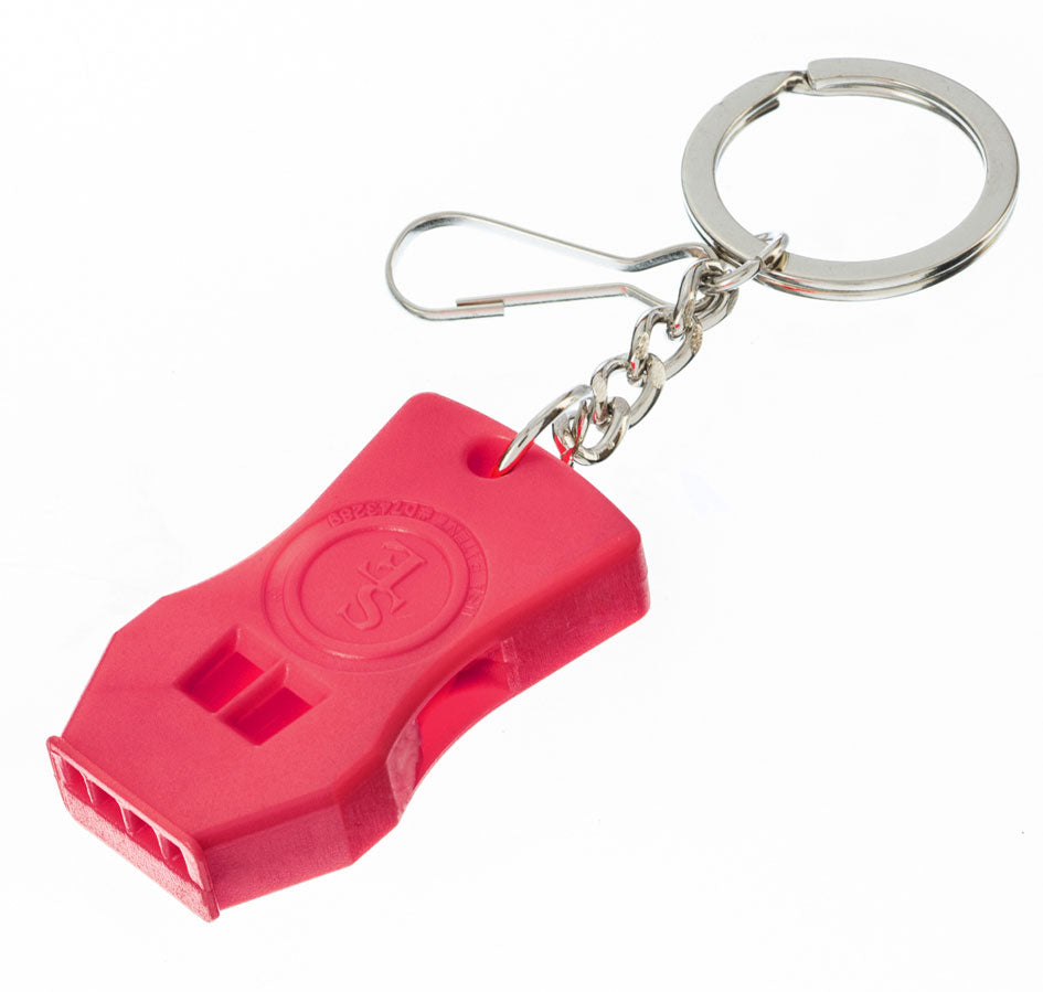 2-Piece Plastic Raptor Whistle with Key Chain & Zipper Ring - OVERLANDERS Outfitter