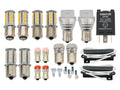 GoWesty exterior LED bulb kit for Vanagon, showing installed LED bulbs and wiring for enhanced vehicle lighting.
