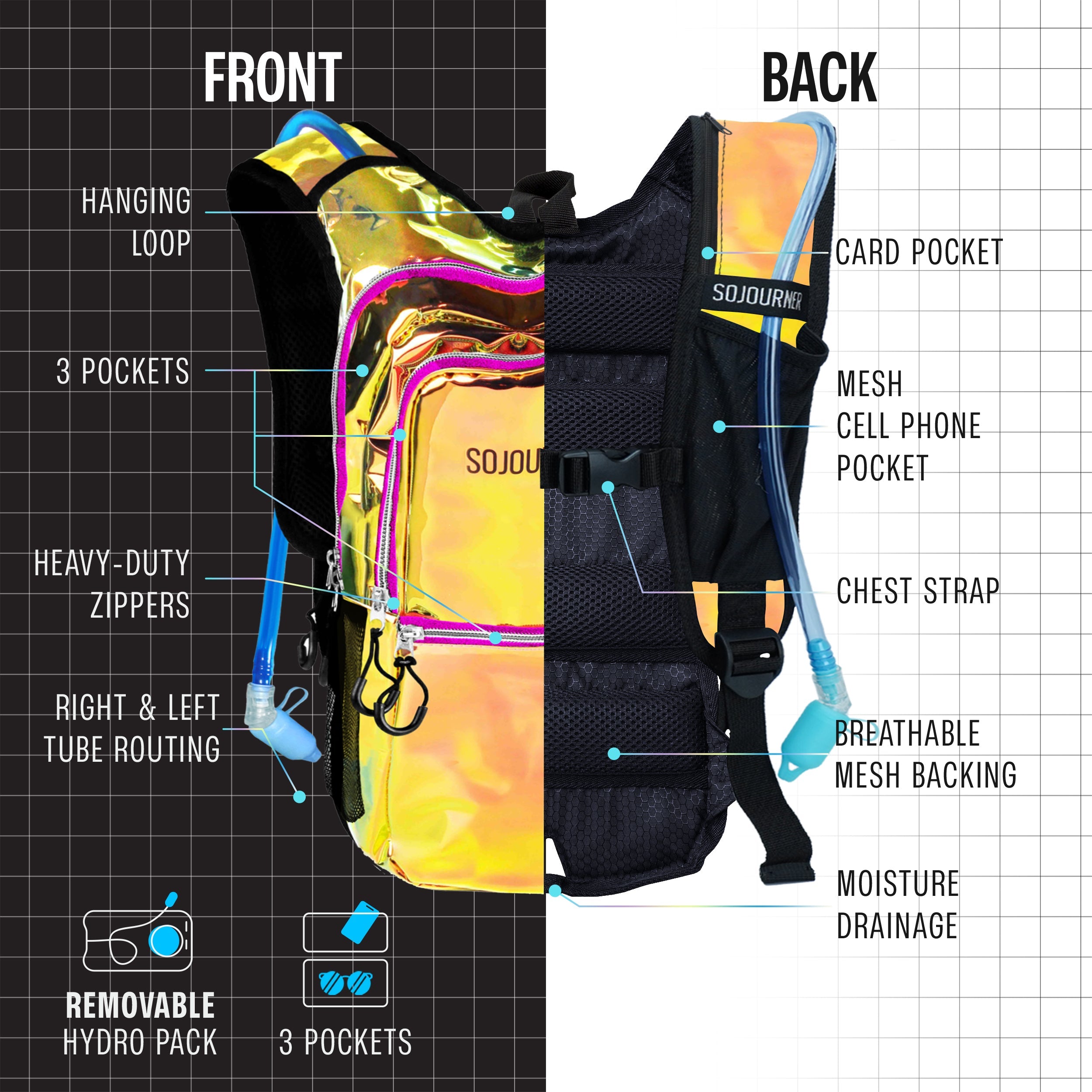 Hydration Pack Backpack (Medium) - OVERLANDERS Outfitter