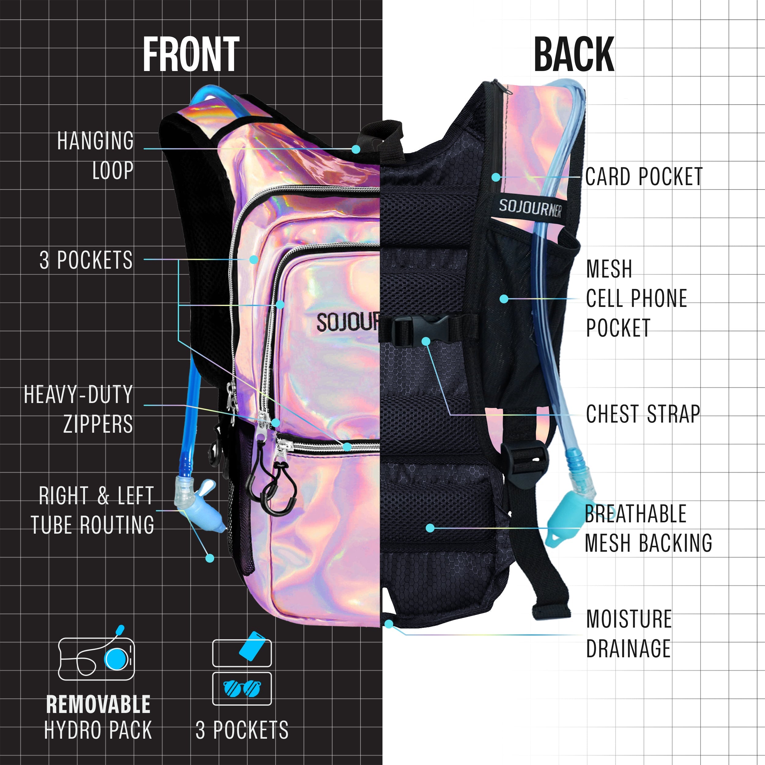 Hydration Pack Backpack (Medium) - OVERLANDERS Outfitter