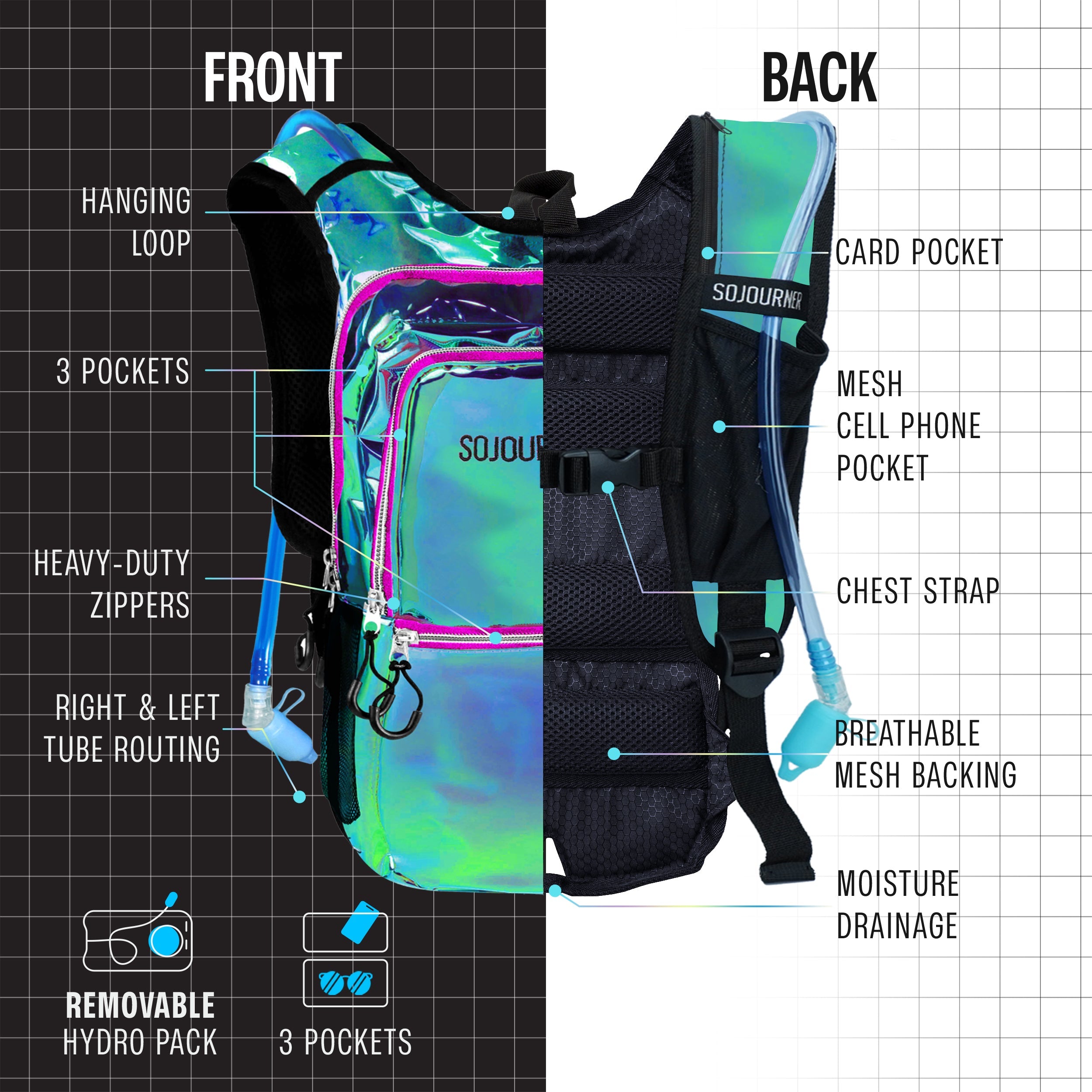 Hydration Pack Backpack (Medium) - OVERLANDERS Outfitter
