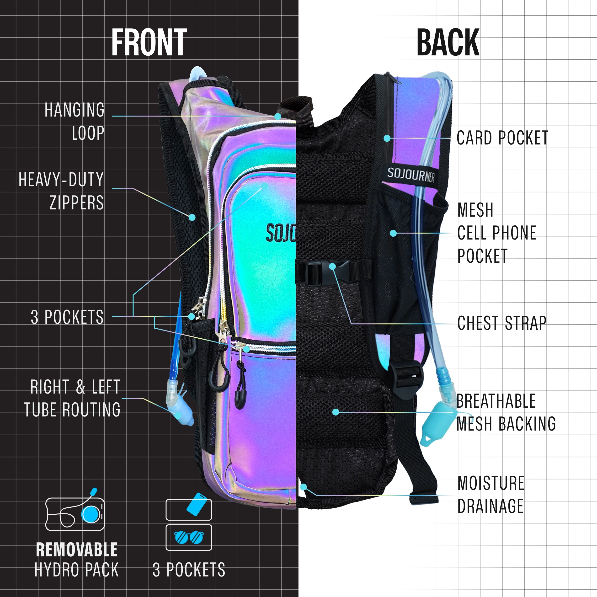 Hydration Pack Backpack (Medium) - OVERLANDERS Outfitter