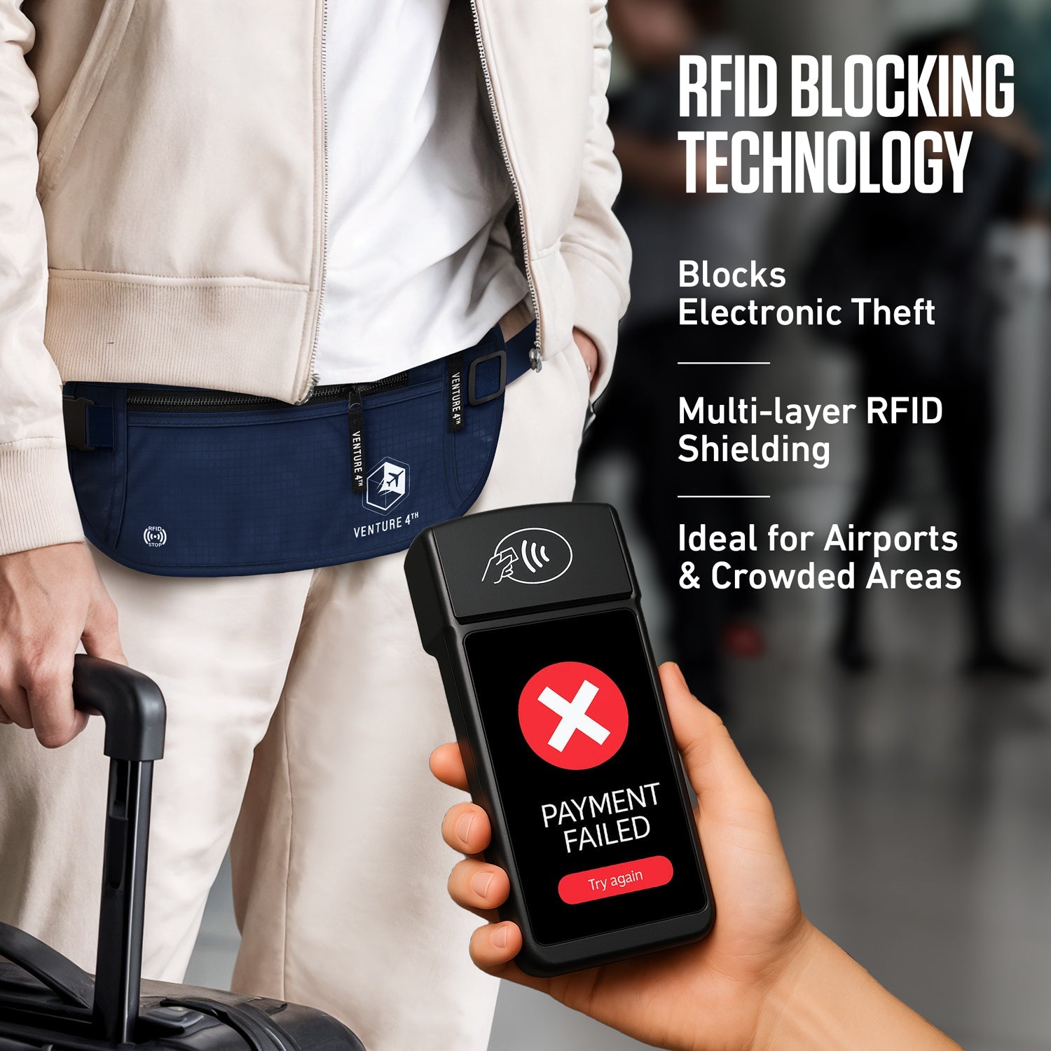 RFID Safe Money Belt - OVERLANDERS Outfitter
