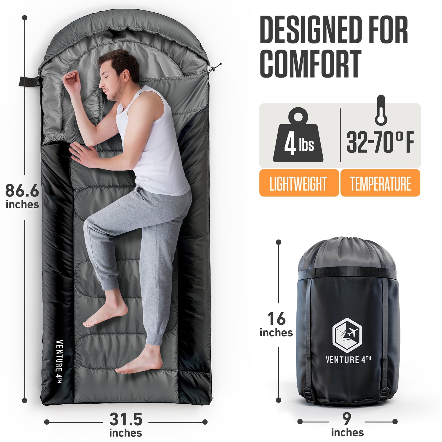 XXL Sleeping Bag for Big and Tall Campers - OVERLANDERS Outfitter