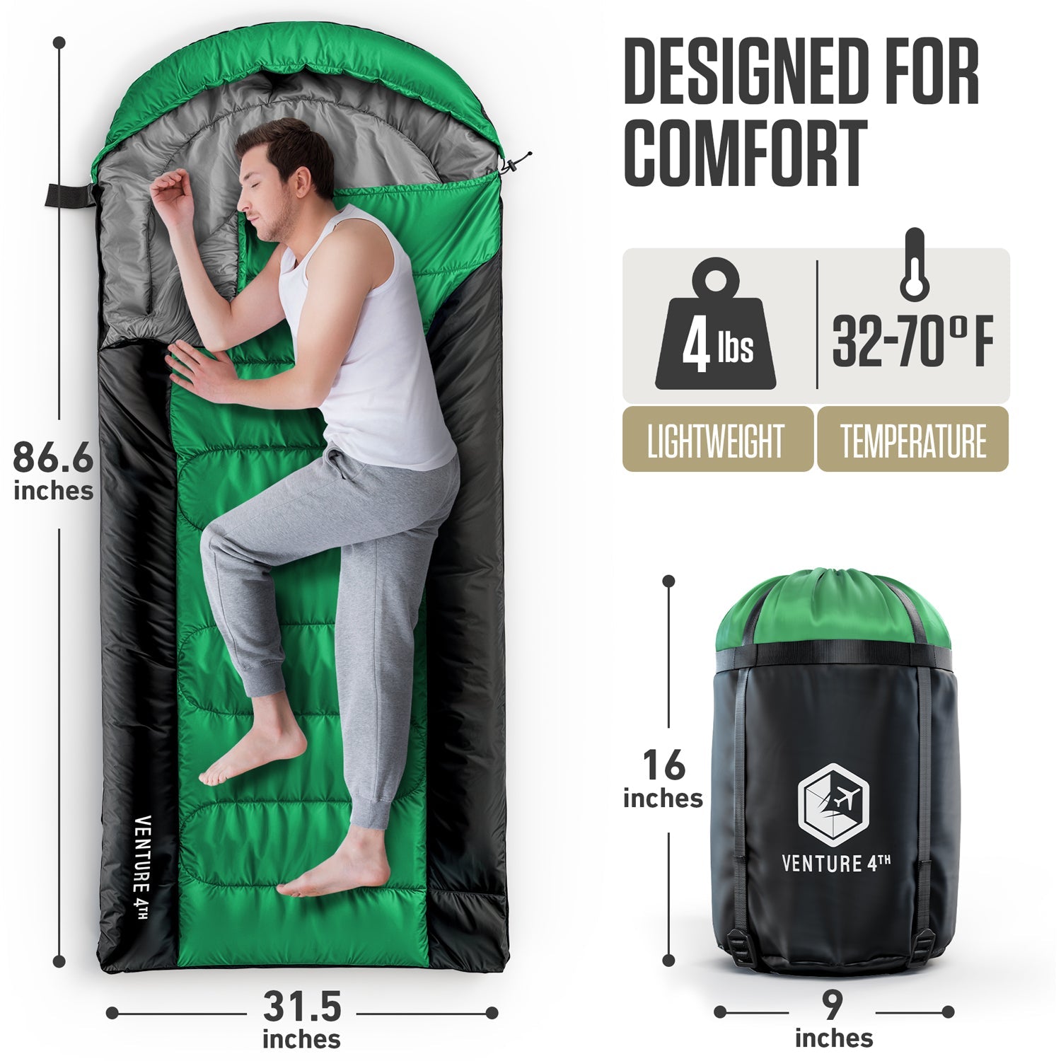 XXL Sleeping Bag for Big and Tall Campers - OVERLANDERS Outfitter
