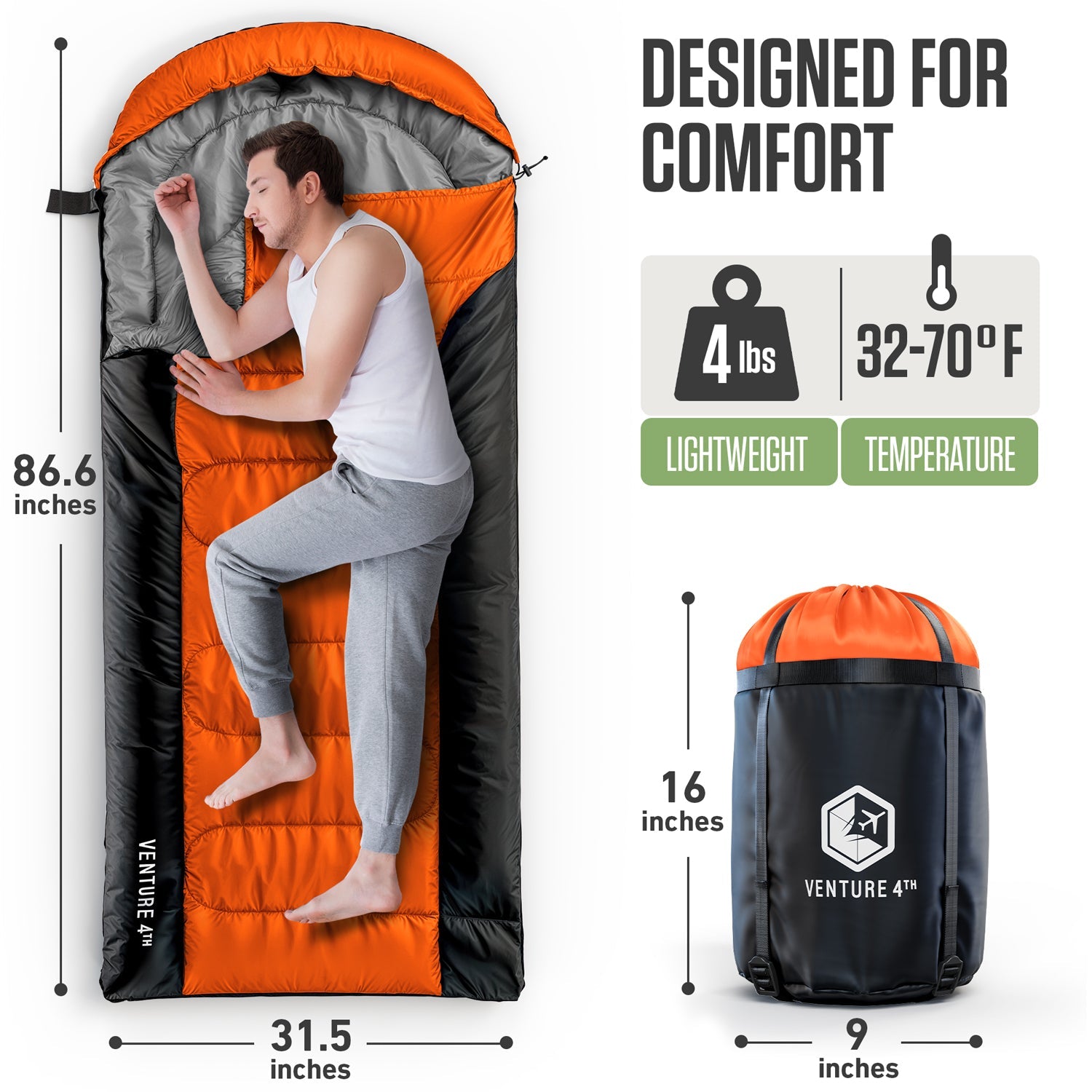 XXL Sleeping Bag for Big and Tall Campers - OVERLANDERS Outfitter