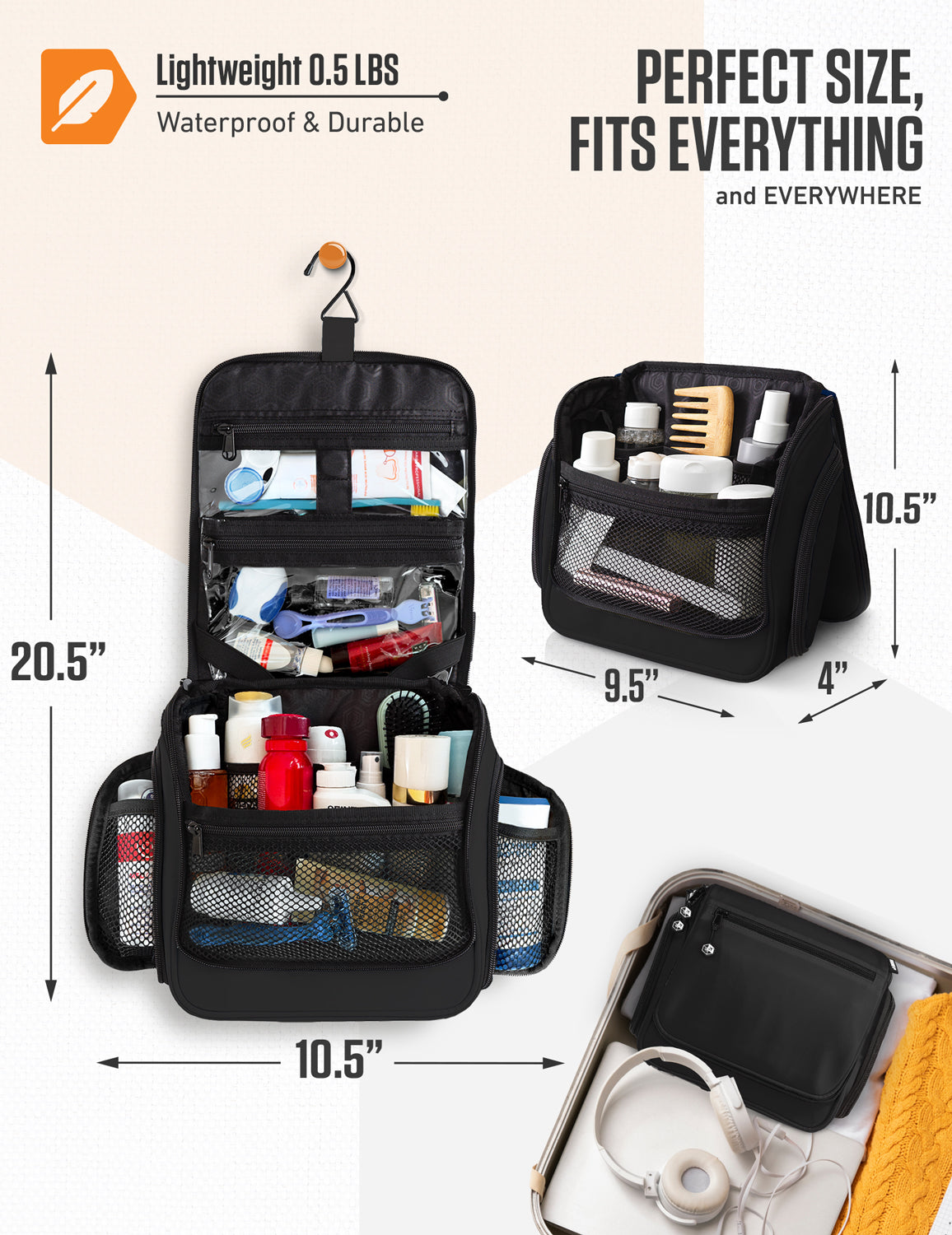 Hanging Travel Toiletry Bag - OVERLANDERS Outfitter