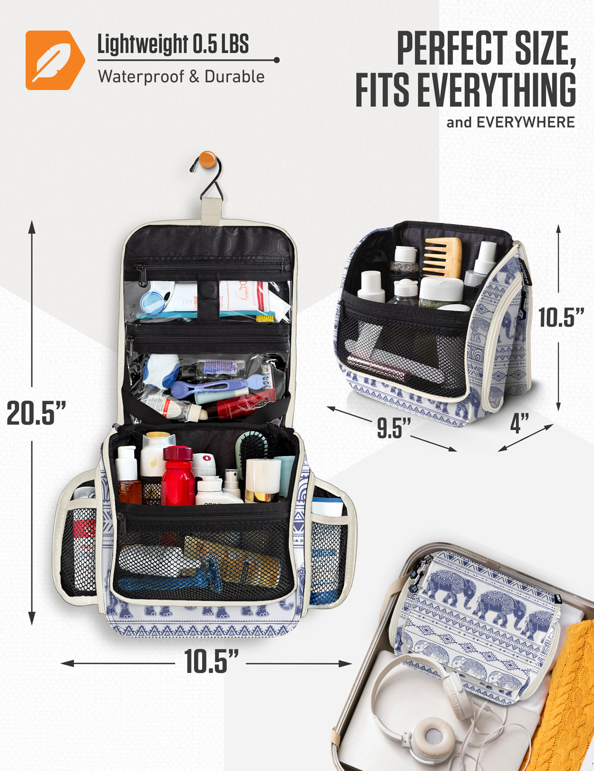 Hanging Travel Toiletry Bag - OVERLANDERS Outfitter