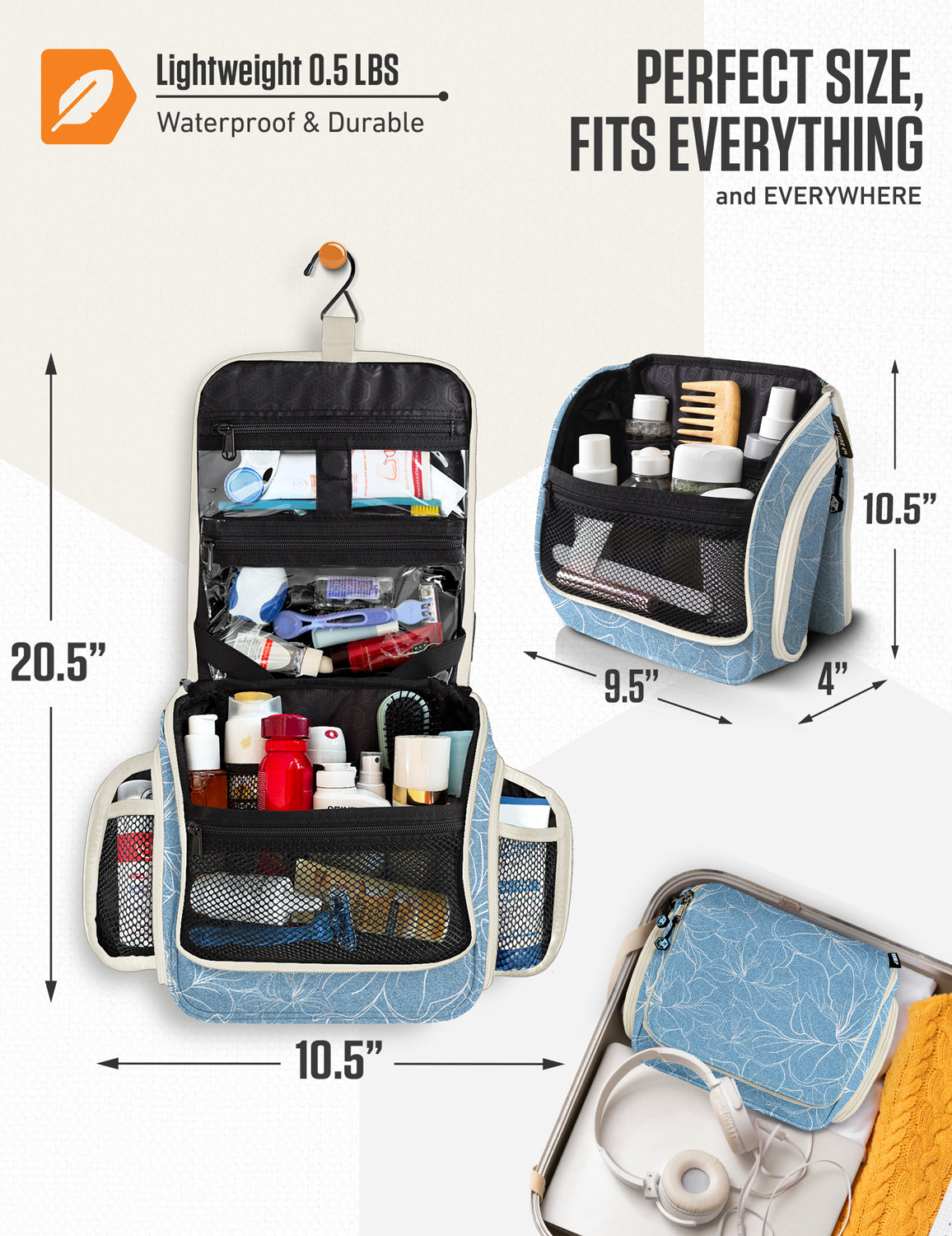 Hanging Travel Toiletry Bag - OVERLANDERS Outfitter