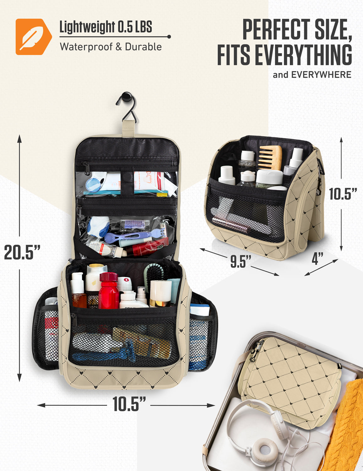 Hanging Travel Toiletry Bag - OVERLANDERS Outfitter