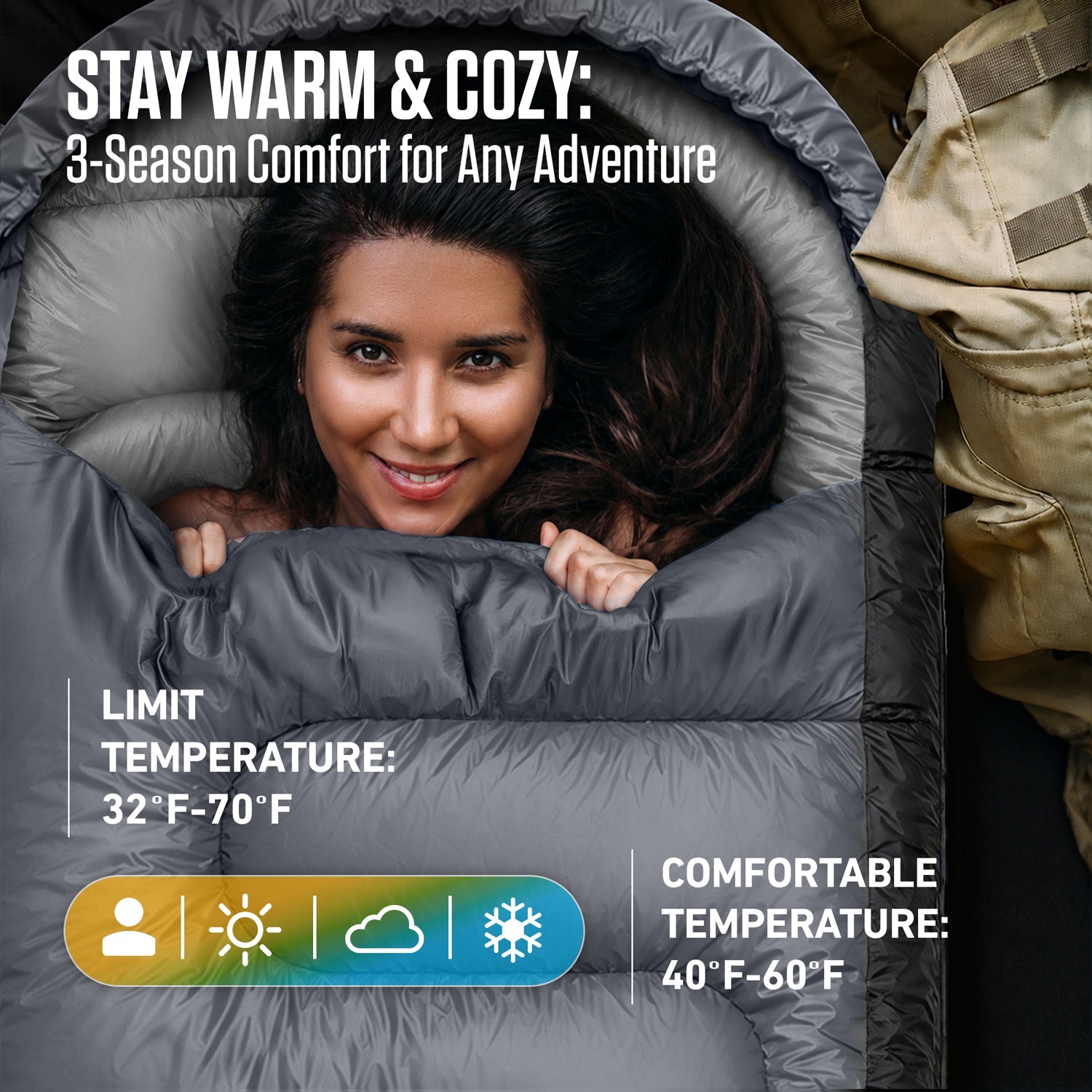 3-Season Sleeping Bag - OVERLANDERS Outfitter