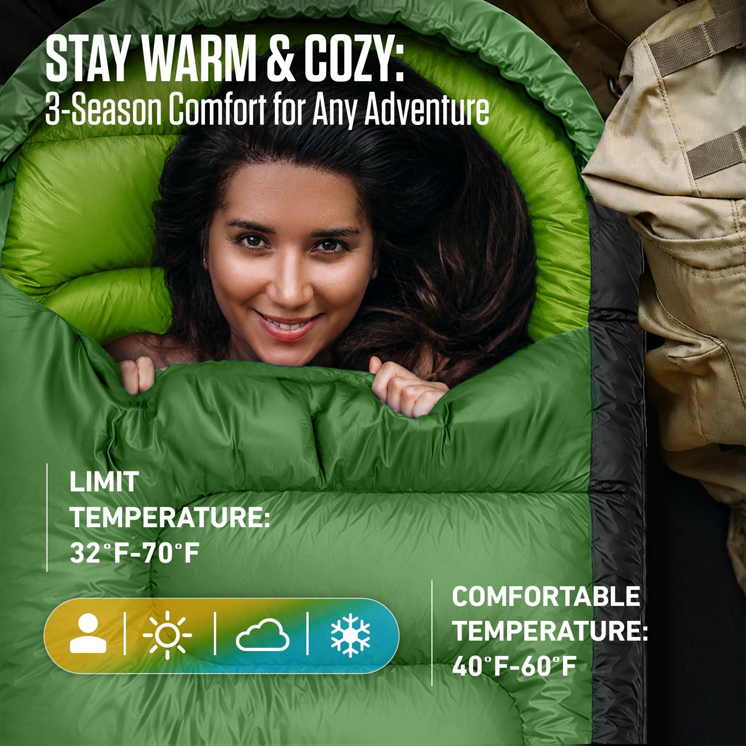 3-Season Sleeping Bag - OVERLANDERS Outfitter