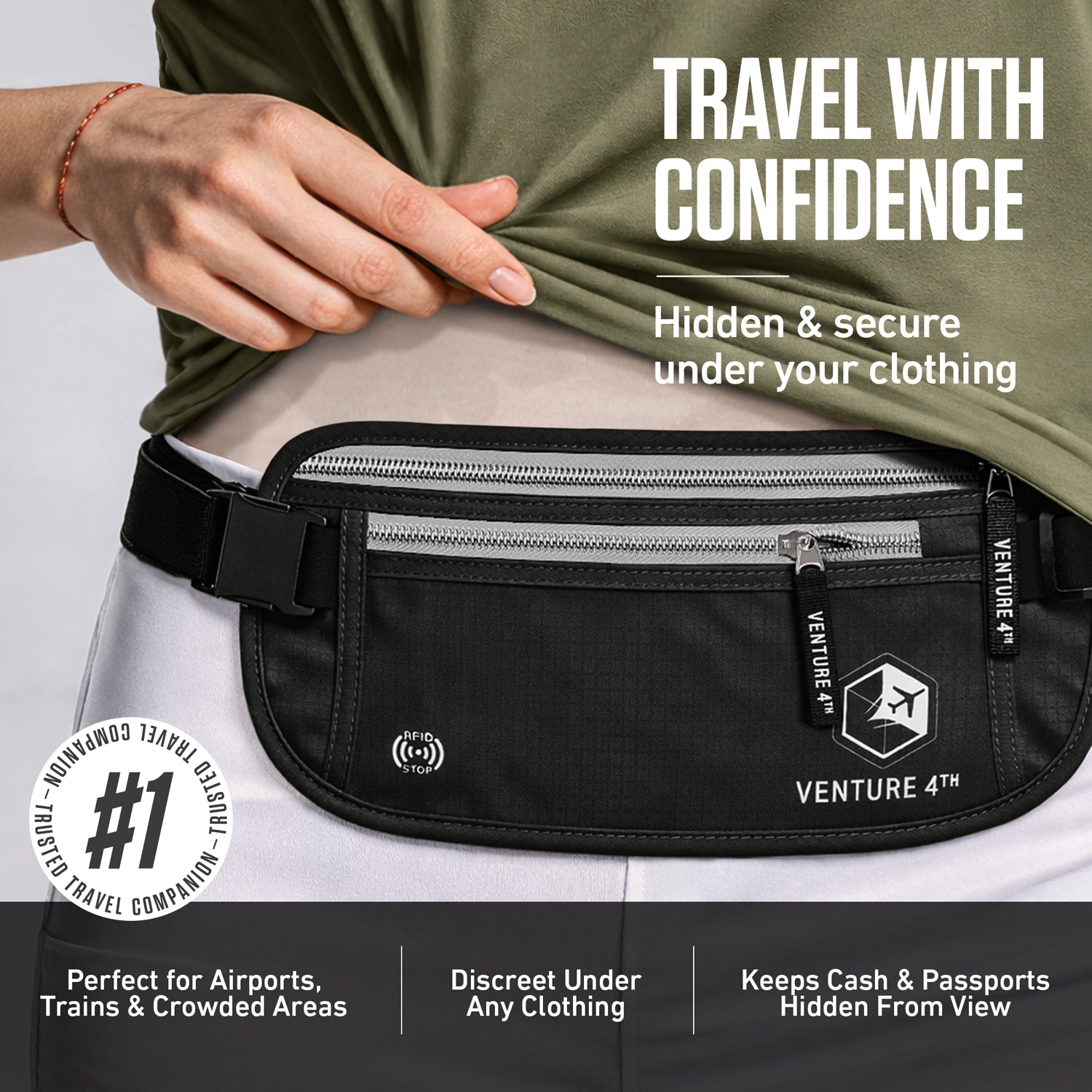 RFID Safe Money Belt - OVERLANDERS Outfitter