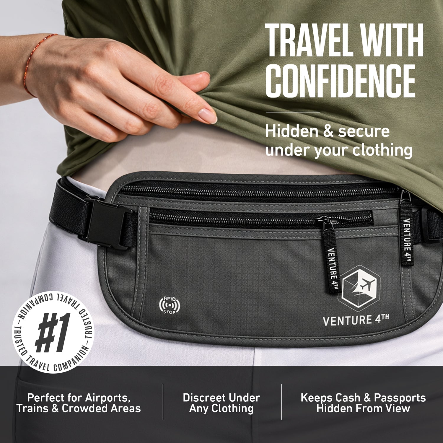 RFID Safe Money Belt - OVERLANDERS Outfitter
