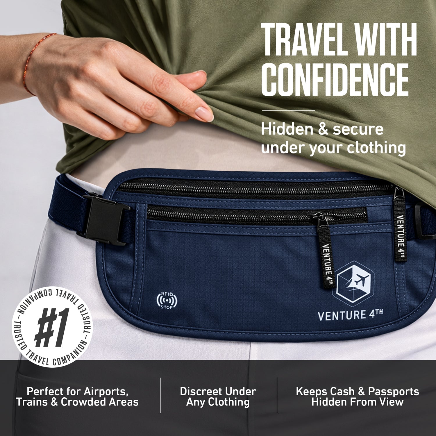 RFID Safe Money Belt - OVERLANDERS Outfitter