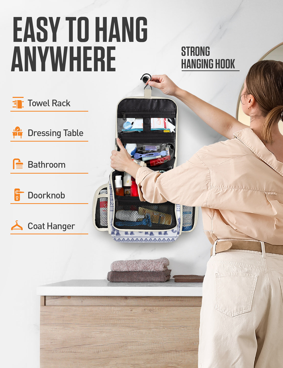 Hanging Travel Toiletry Bag - OVERLANDERS Outfitter