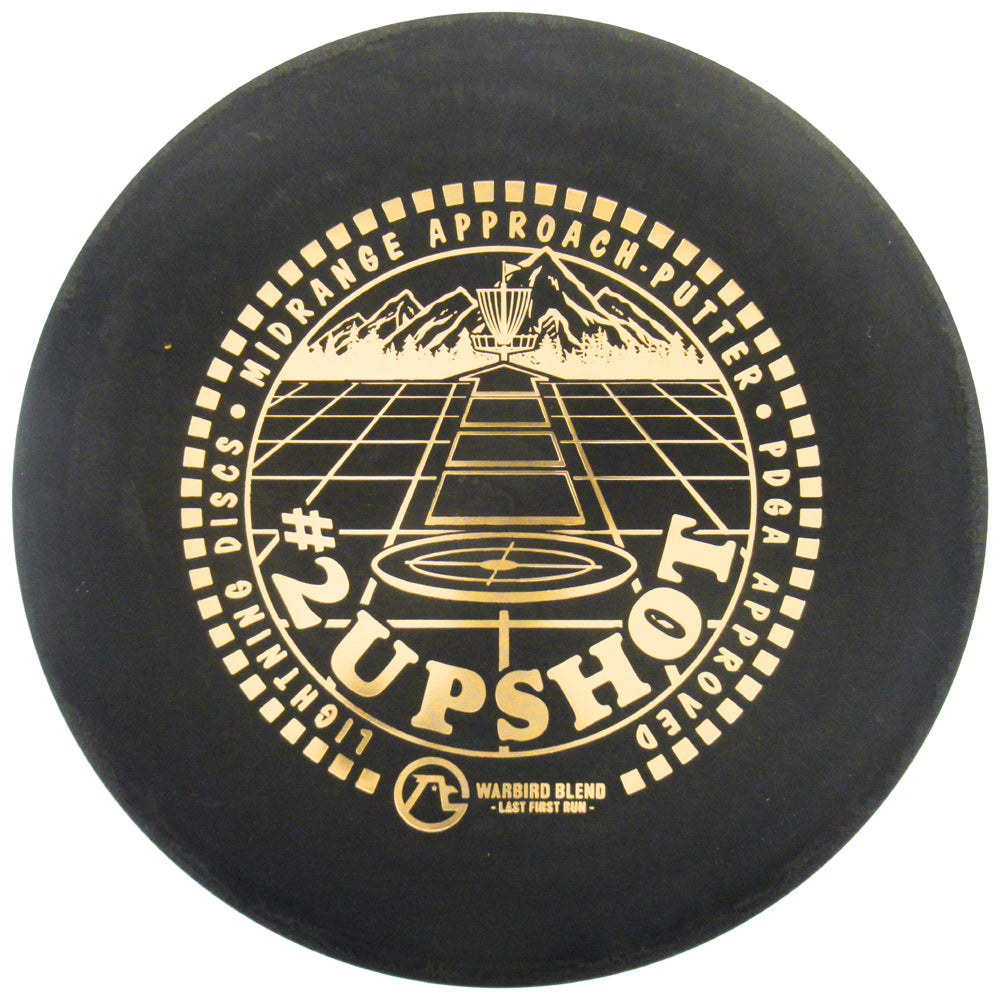Gotta Go Gotta Throw Lightning Limited Edition Last First Run Warbird plastic #2 Upshot golf disc on a white background.