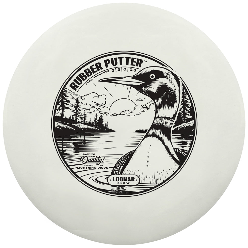 Lightning Loonar Glow Rubber Putter Golf Disc - OVERLANDERS Outfitter