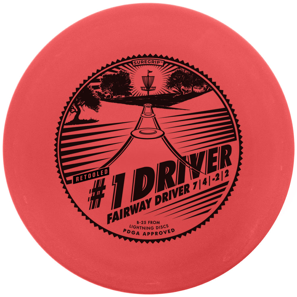 Gotta Go Gotta Throw Lightning Sure Grip #1 Driver fairway golf disc with retool design, lightweight and durable for accurate throws