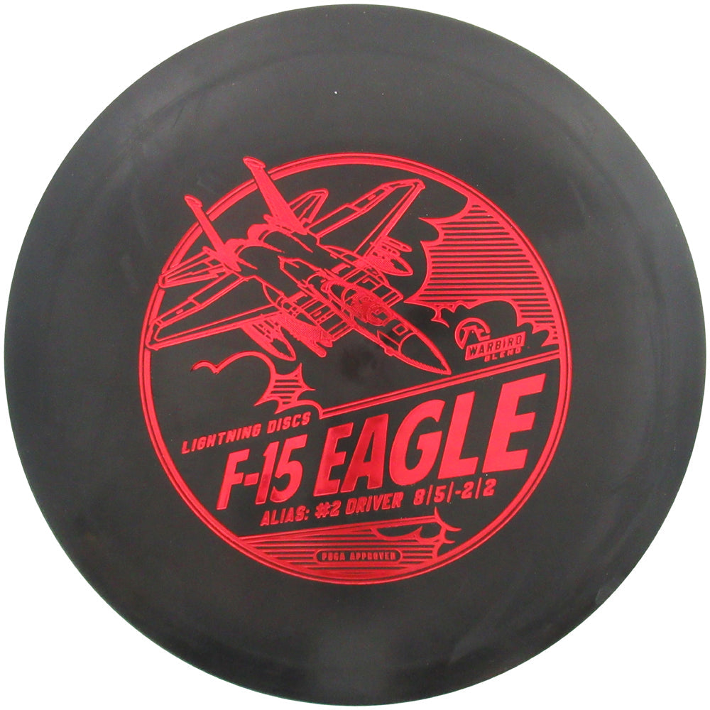 Gotta Go Gotta Throw Lightning Warbird F-15 Eagle #2 golf disc, fairway driver with detailed design and branding visible.