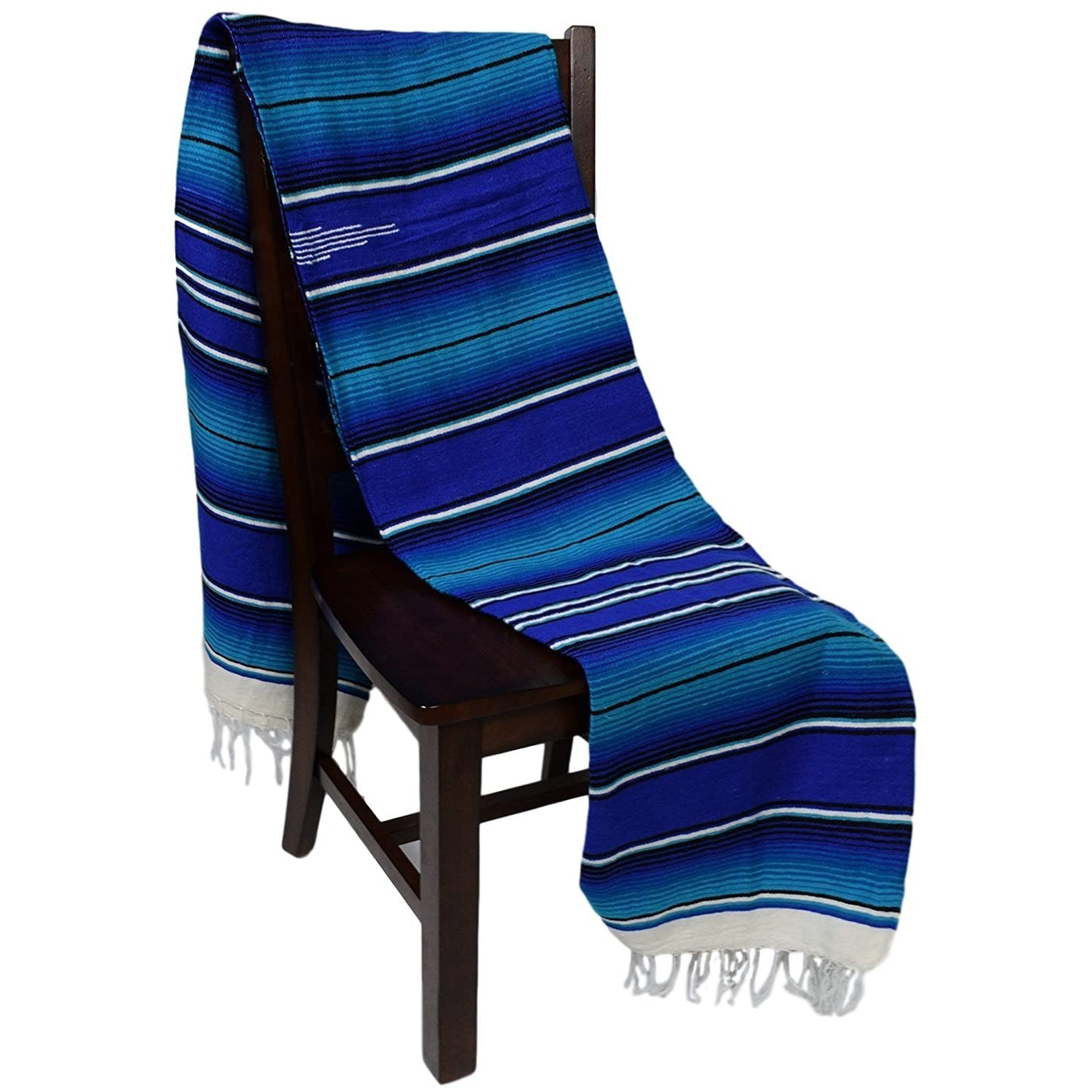 Blue Serape Isla Blanket - OVERLANDERS Outfitter