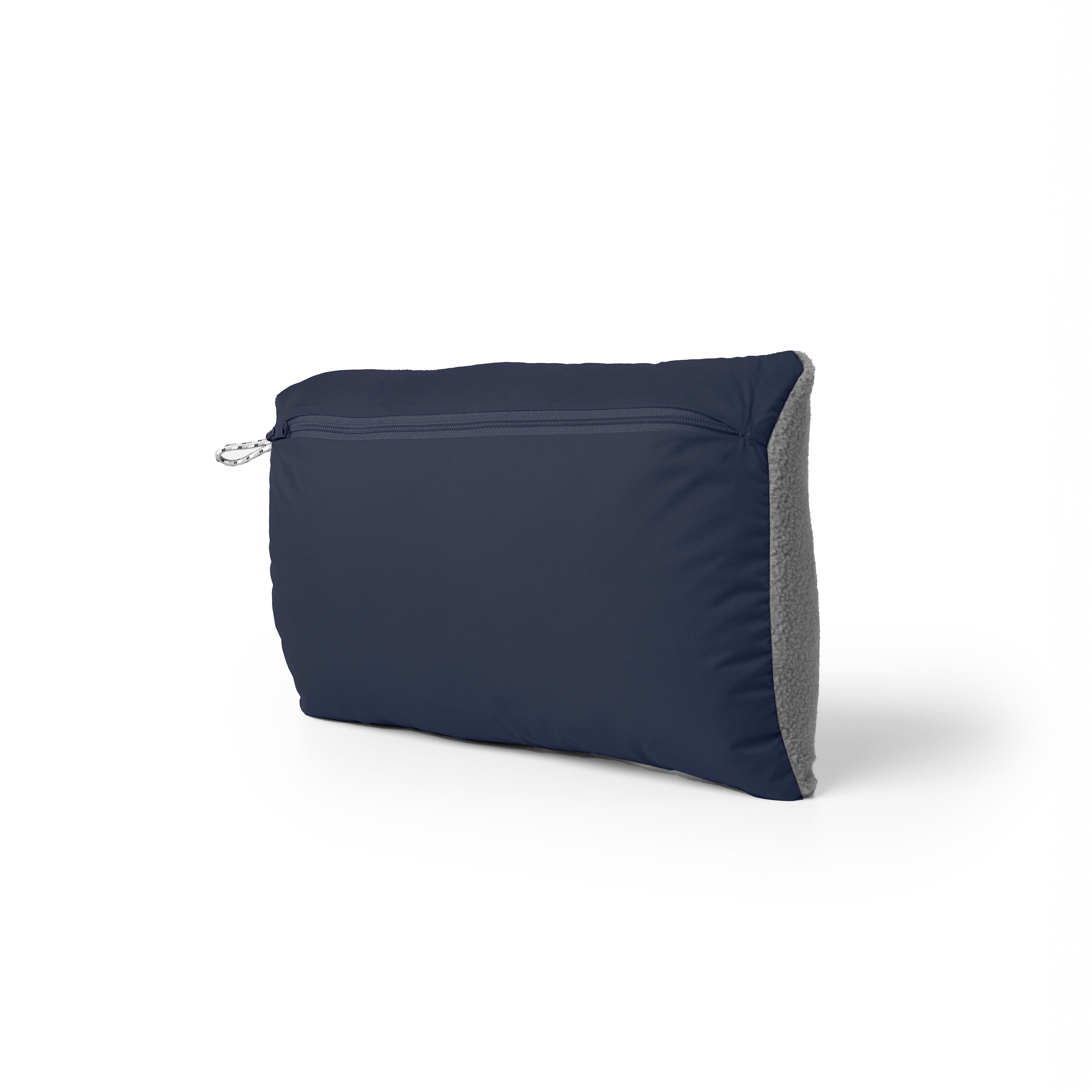 Blue Gravel Layover™ XL travel blanket with pillow pocket, showing soft fabric and cozy design for comfortable journeys.