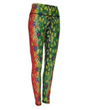 Cognito Brands Brook Trout2 fish print all sport leggings with colorful brook trout pattern on stretchy athletic fabric