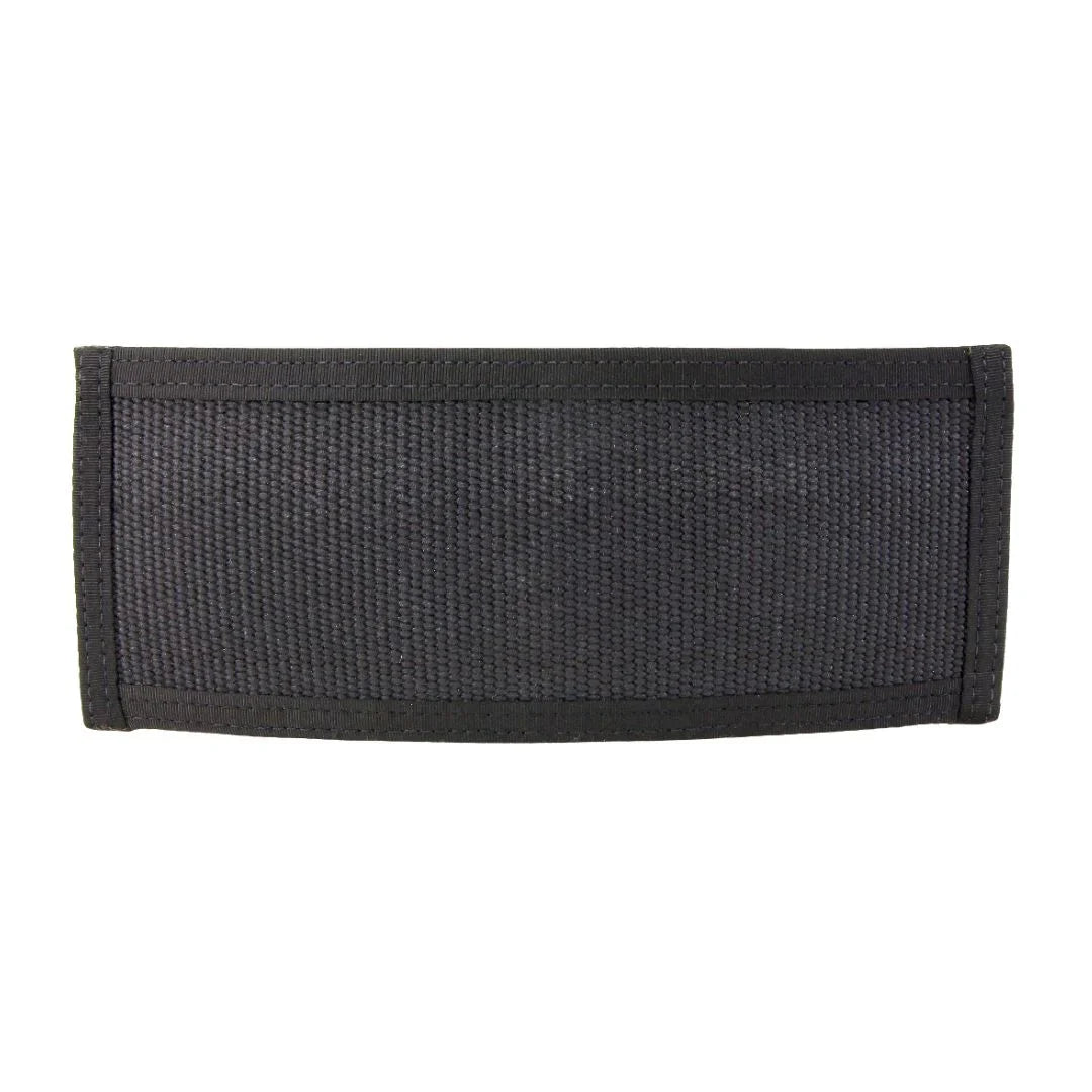 Recycled Firefighter Lieutenant Wallet Firehose Edition in black made from recycled fire hose material, compact and durable.