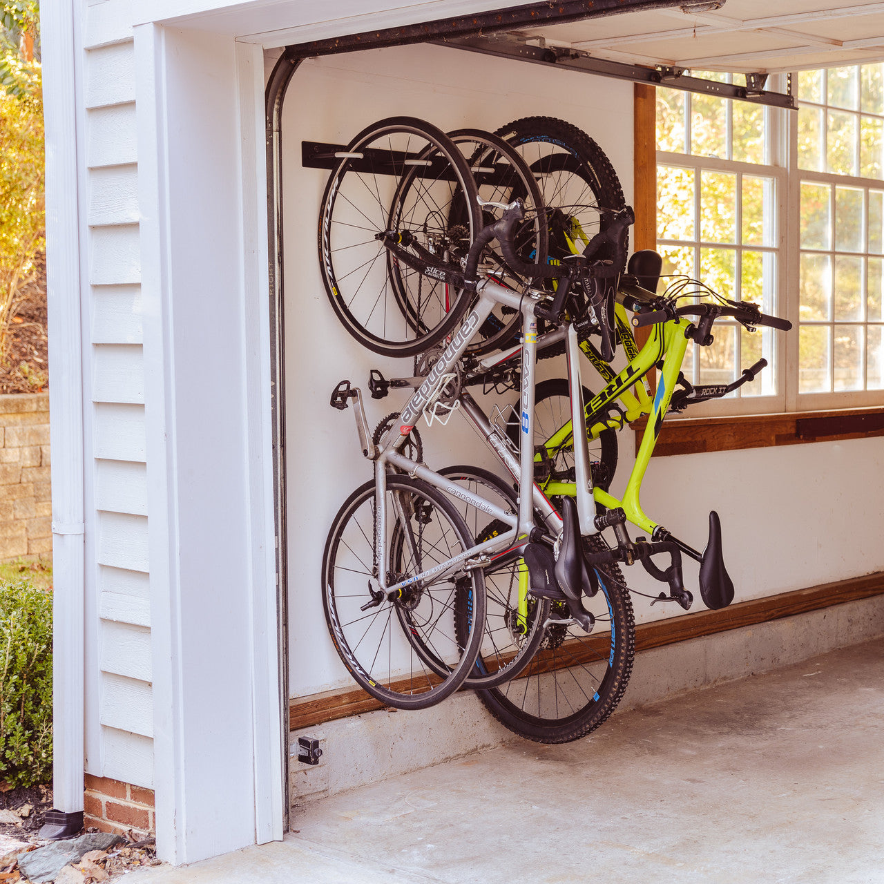 Blackstone Wall Mounted Bike Storage Rack | 4 Bikes | Black - OVERLANDERS Outfitter