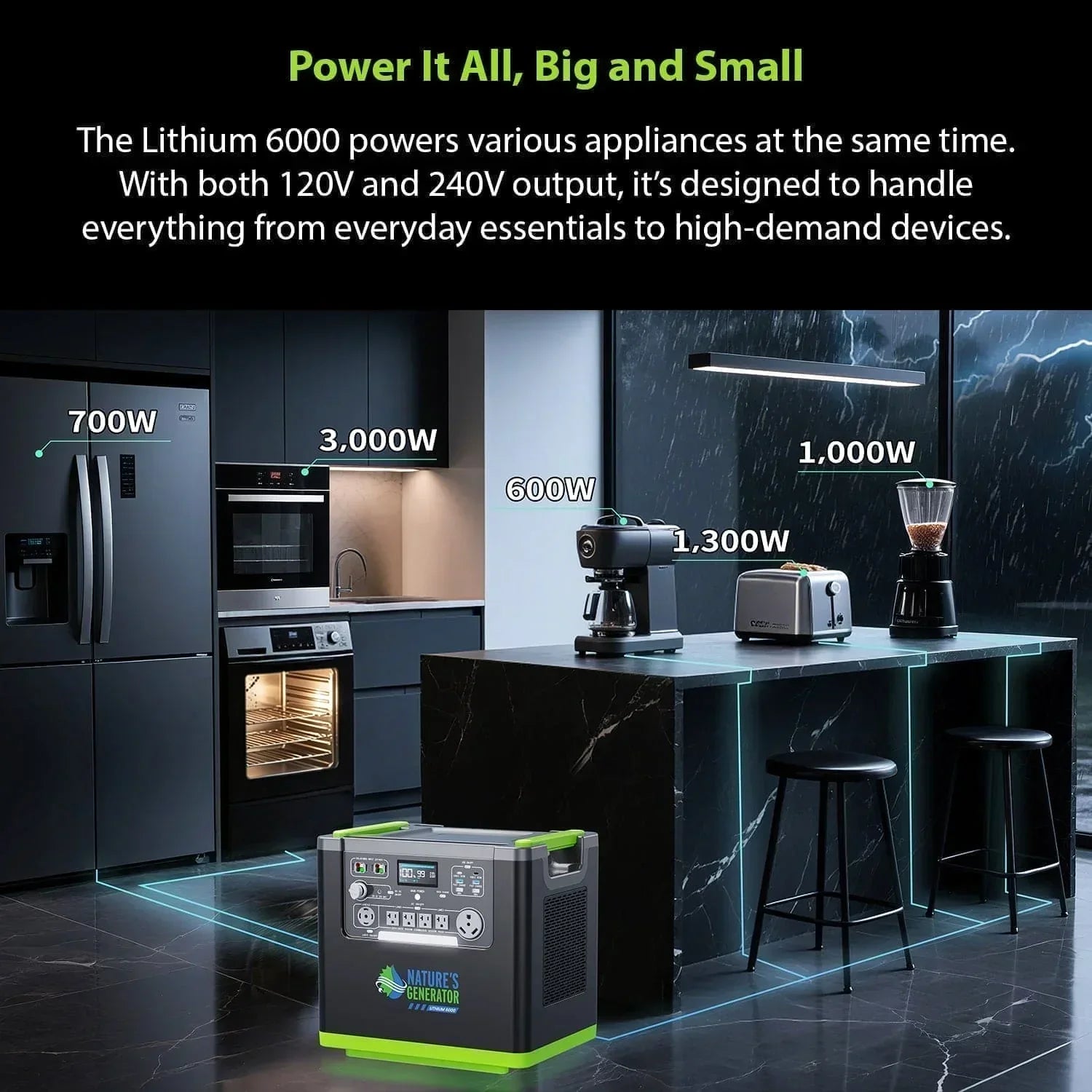 Nature's Generator Lithium 6000 Power Station - OVERLANDERS Outfitter