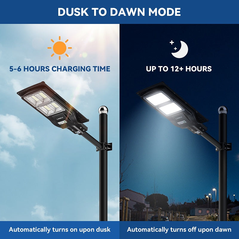 90W 120W Solar street LED lights -warm white/ white - OVERLANDERS Outfitter