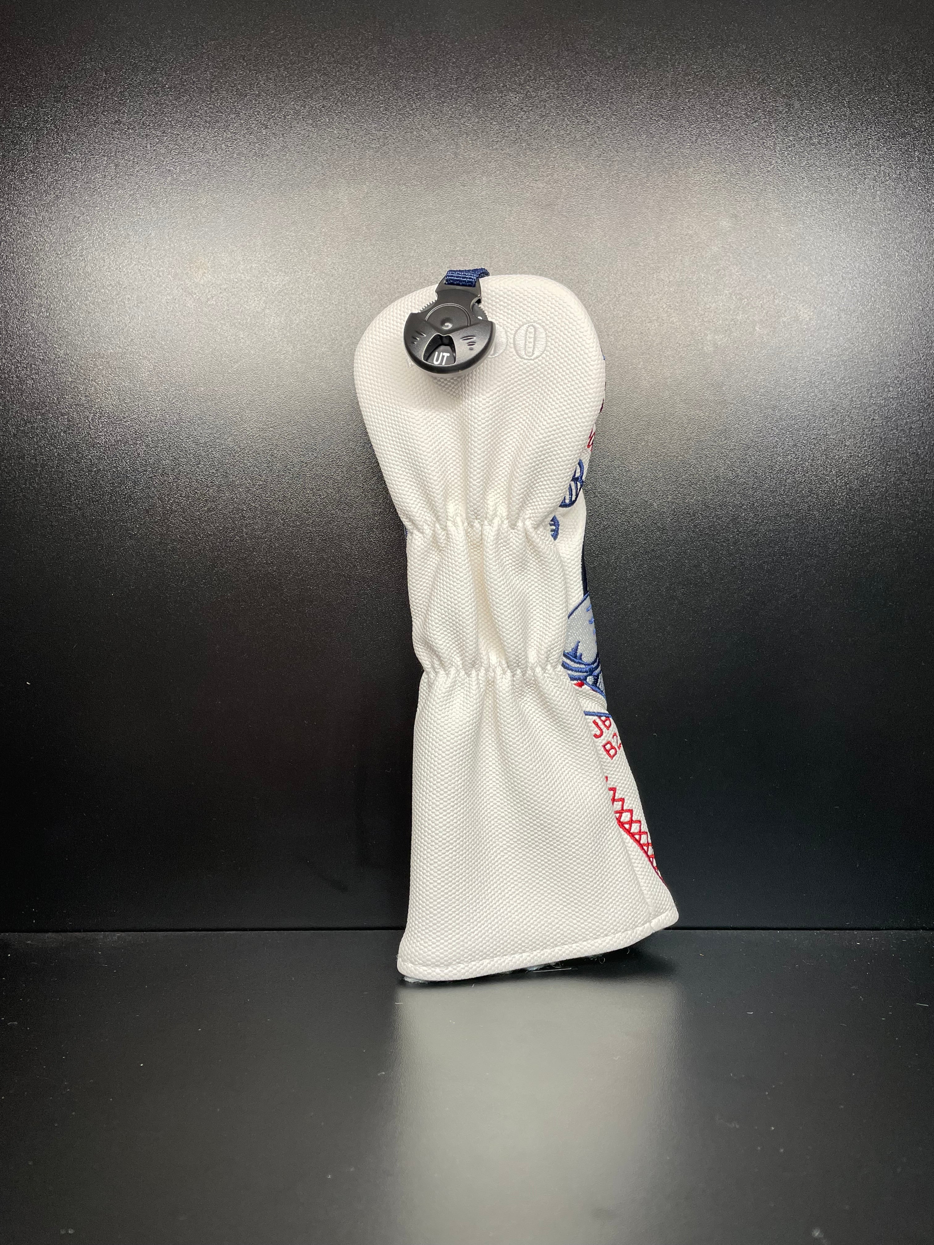 Golf club headcover from ParWestGolf's Lucky 100 collection, featuring a vibrant design for protecting and customizing golf clubs.