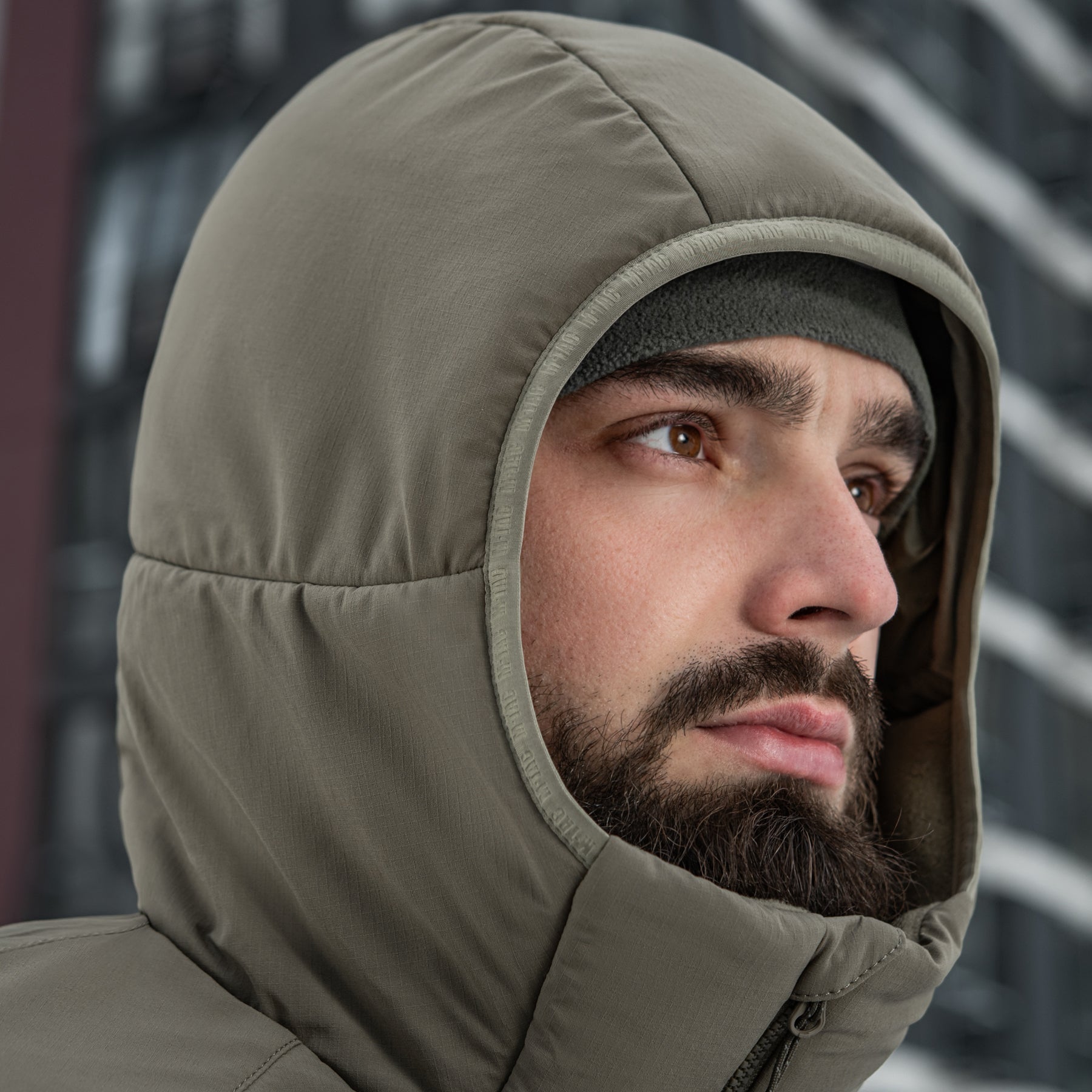 M-Tac winter jacket Paladin Pro in tan, featuring Primaloft insulation and a durable design for cold weather protection.